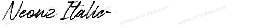Neonz Italic字体转换
